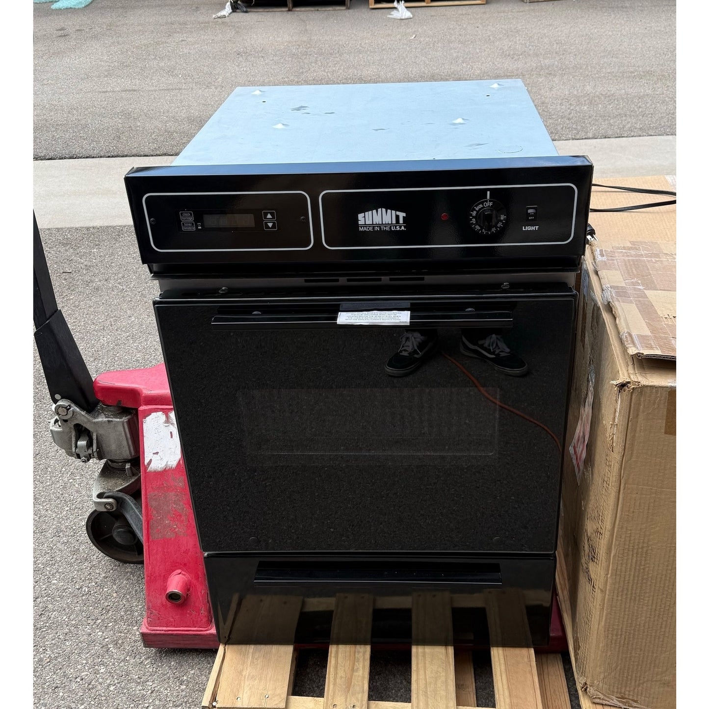 Summit 24" Single Gas Wall Oven TTM721-2DK in Black - 2.92 cu. ft.