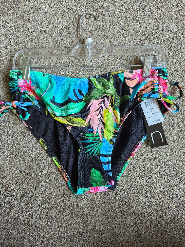 Nani Swimwear Women's Midnight Bloom Stay Cinch Bikini Bottoms