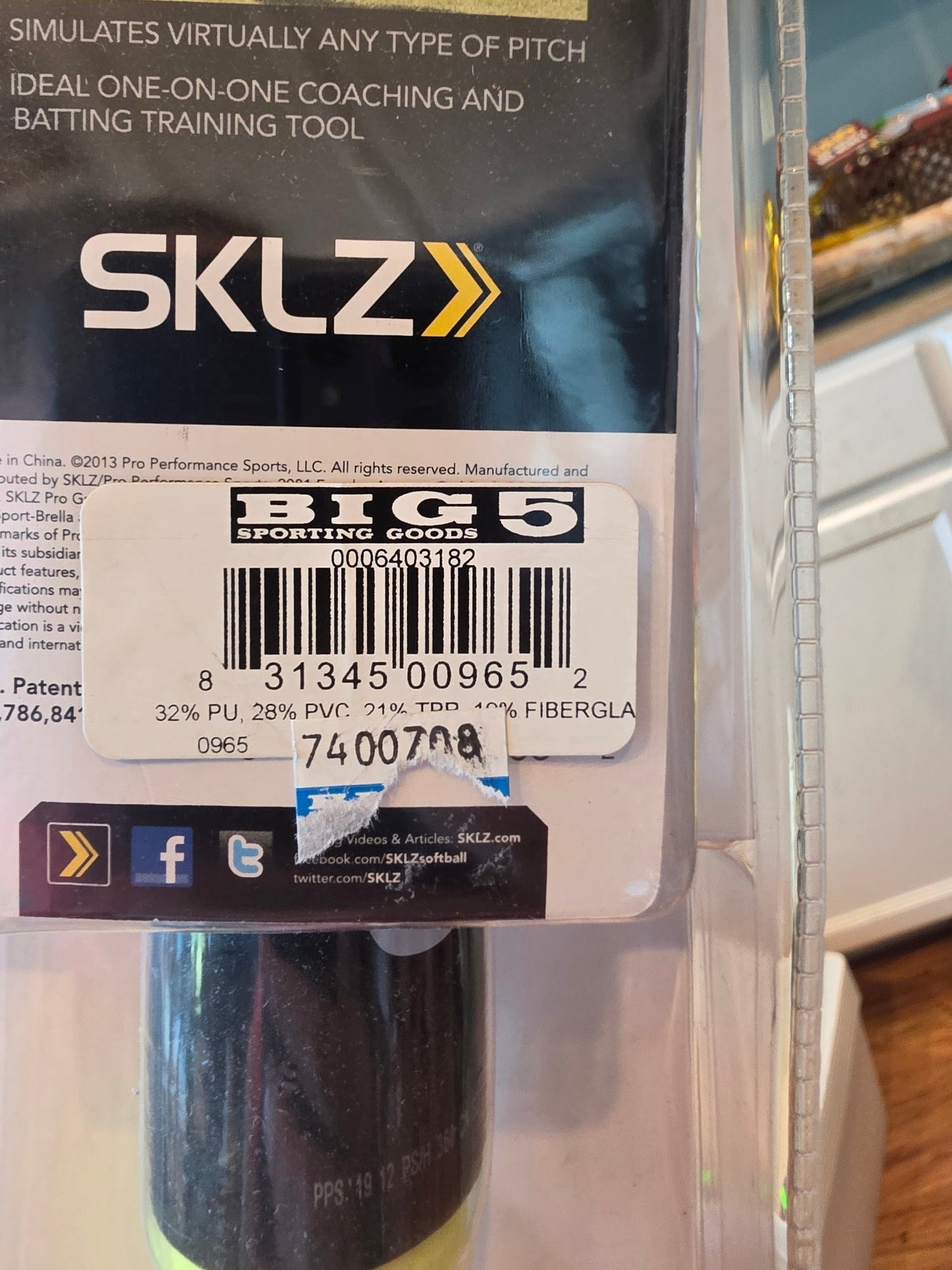 SKLZ 58" Softball Target Swing Trainer - Black/Yellow