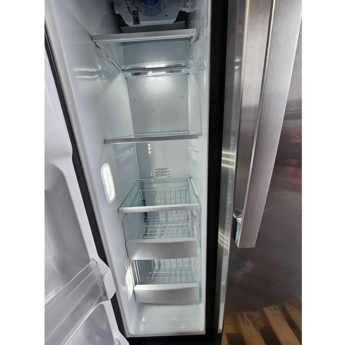 GE 21.8 Cu.Ft. Side-by-Side Counter-Depth Refrigerator Stainless Steel GZS22IYNFS