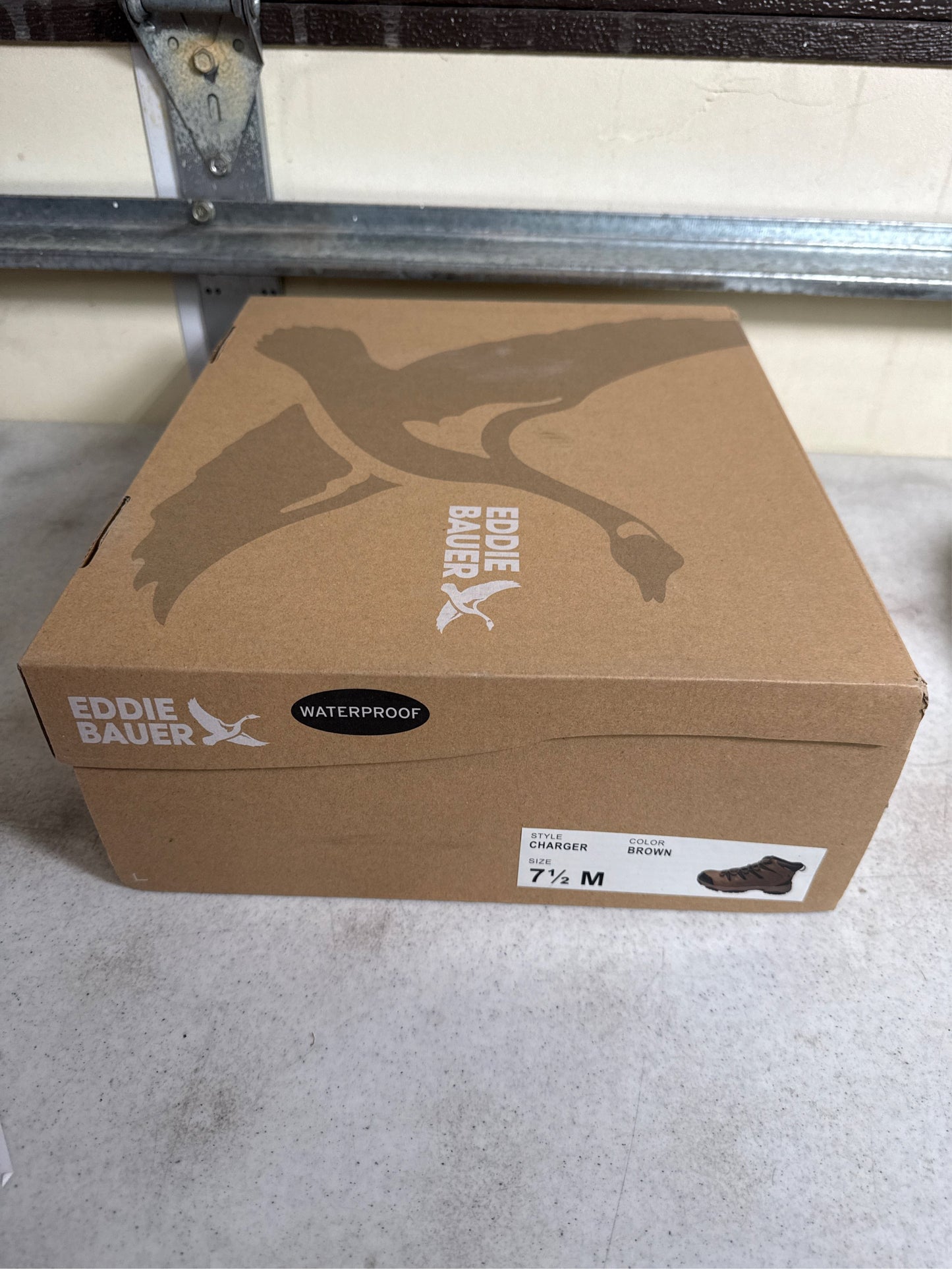 Eddie Bauer Charger Waterproof Men's Hiking Boots - Brown, Size 7.5
