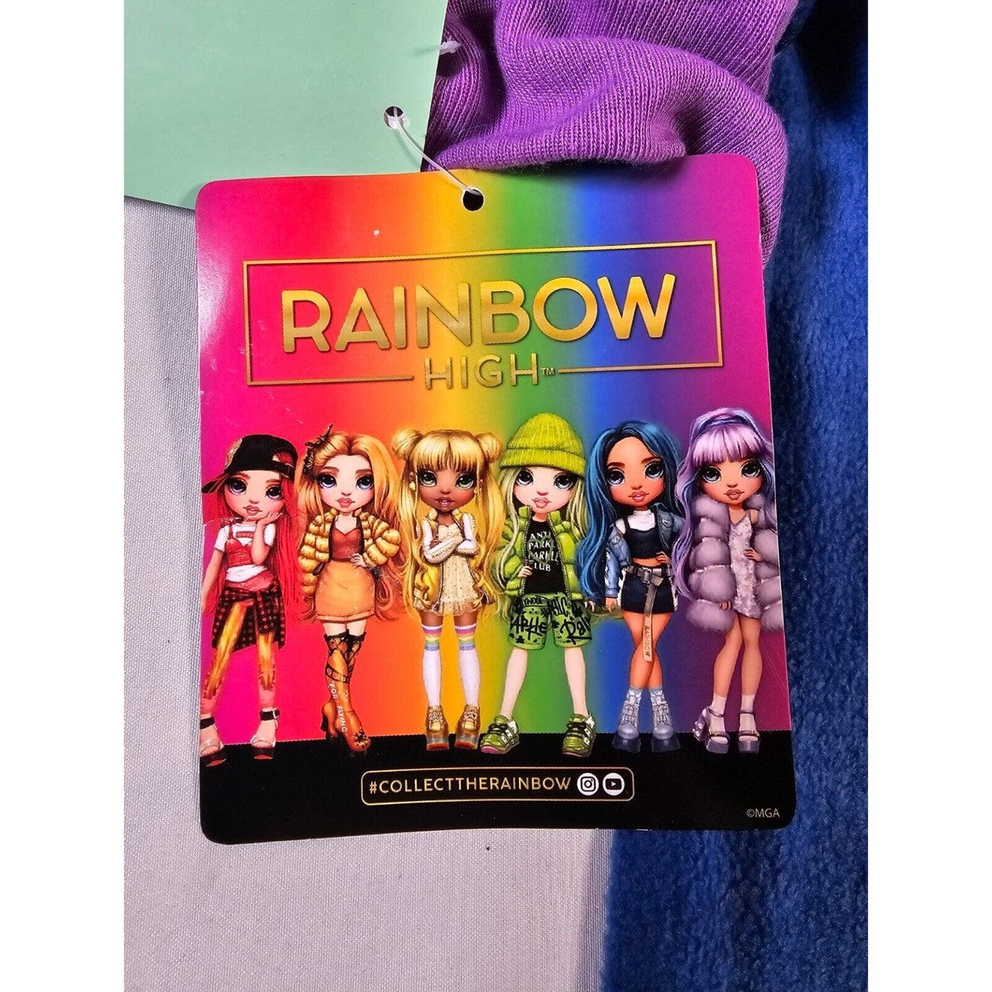 Rainbow High Girls One Piece Pajamas, Size XS