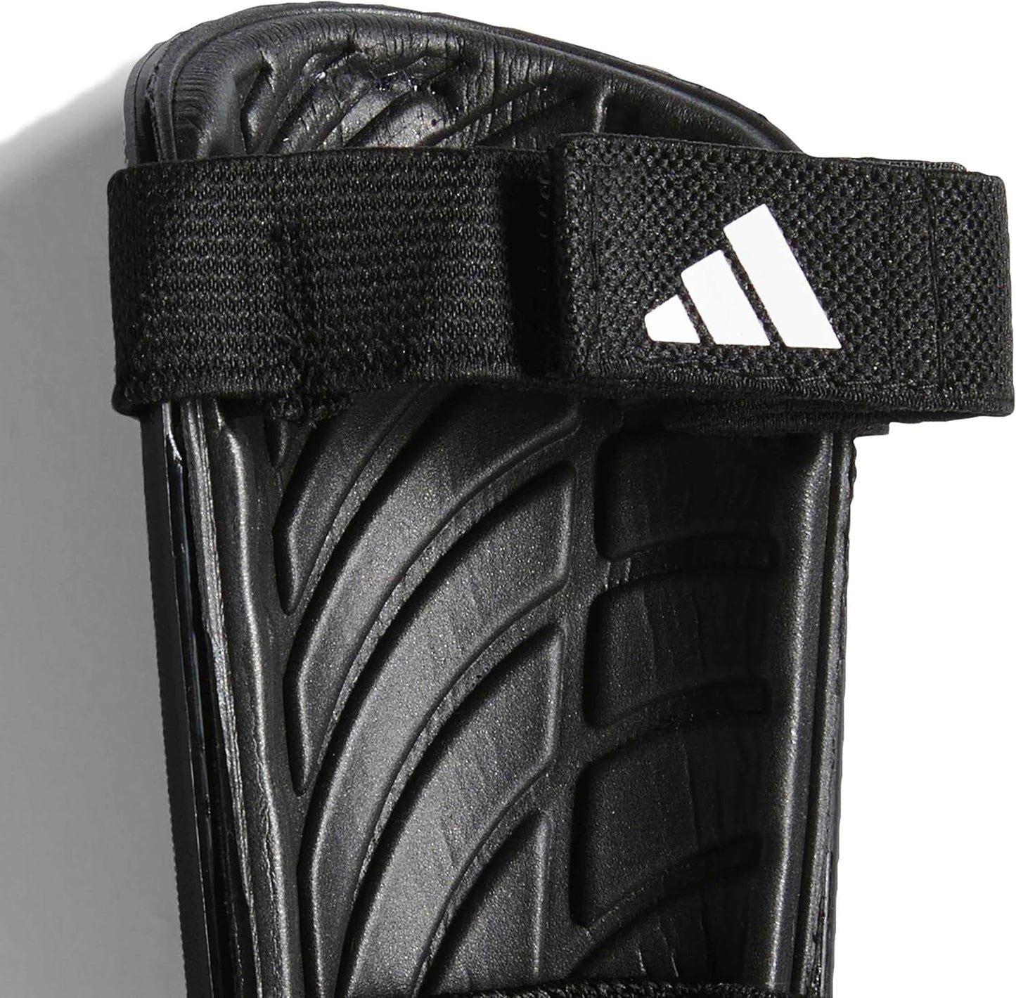 Adidas Tiro Match Junior Soccer Shin Guards with Ankle Protection - Black/Gold, Small