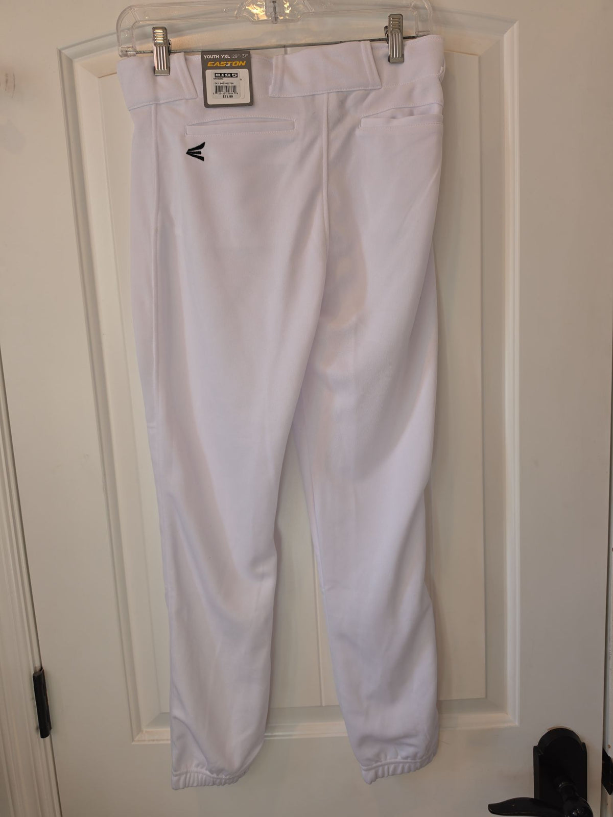 Easton Youth Hit and Run Baseball Pants, X-Large, White