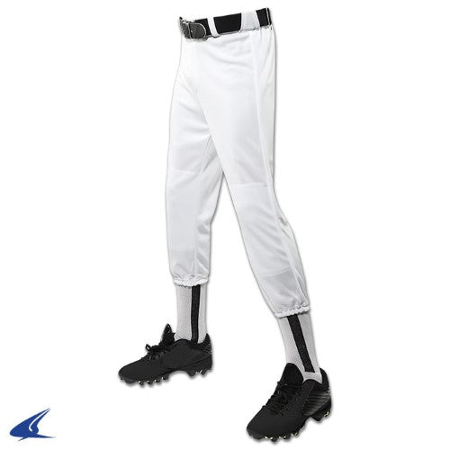 Champro Youth Performance Pull-Up Baseball Pants, White, Medium
