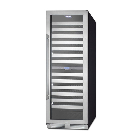 Summit Appliance - LWC2Z195 Dual Zone Commercial Wine Cellar Cooler - Stainless Steel