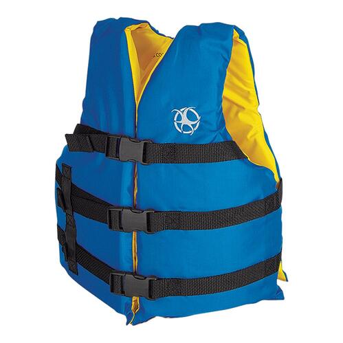 Defiance Youth Universal Life Jacket - Blue/Yellow Kids' Flotation Vest