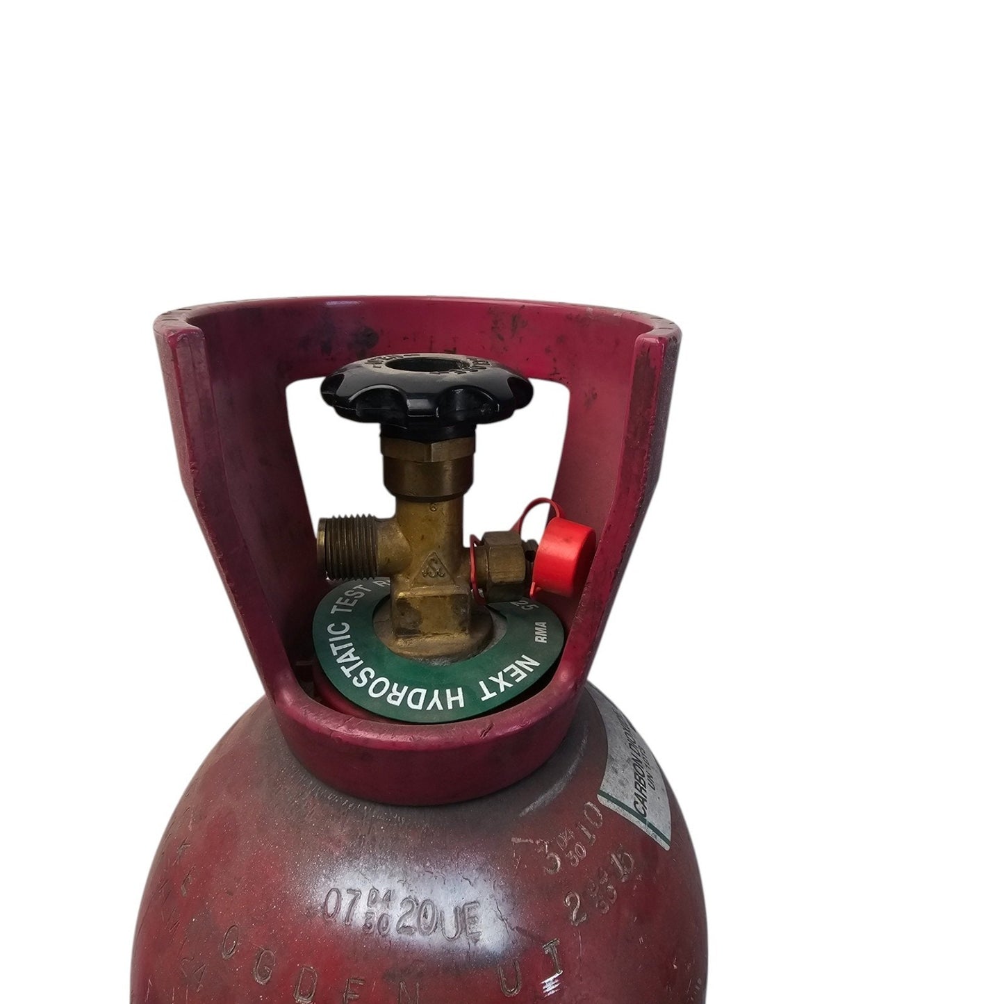 20 LB Aluminum CO2 Cylinder Tank Red2 air beverage beer soda empty bottle gas