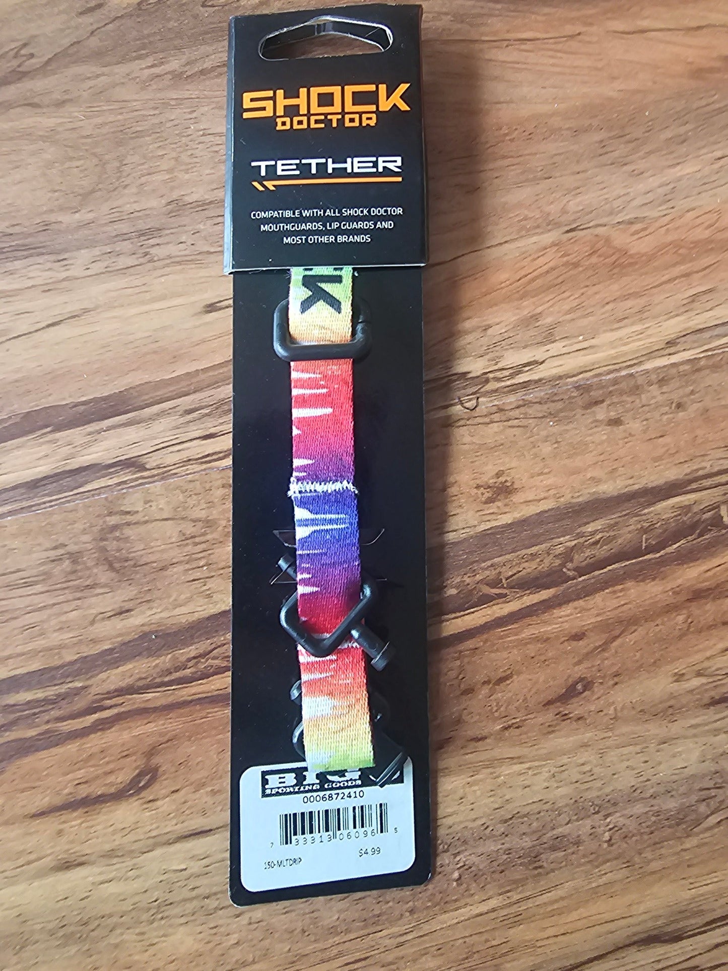Shock Doctor Multi Drip Universal Mouthguard Tether - Multicolor
