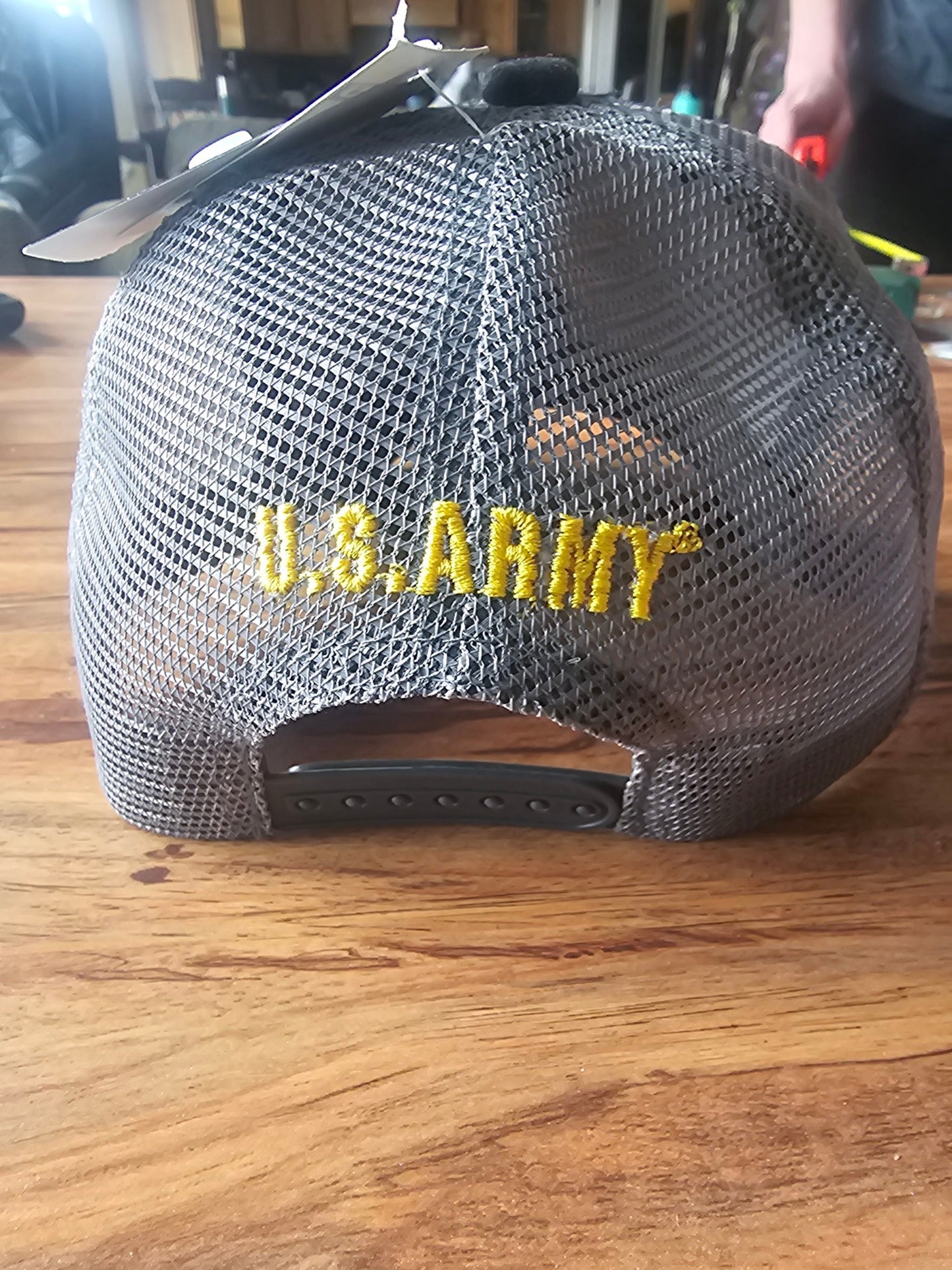 U.S. Army Official Licensed Trucker Hat - Black/Grey Mesh, One Size
