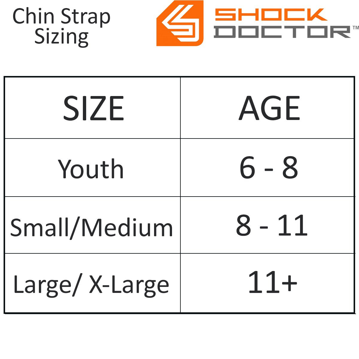 Shock Doctor Ultra Carbon Football Chin Strap - Black, L/XL