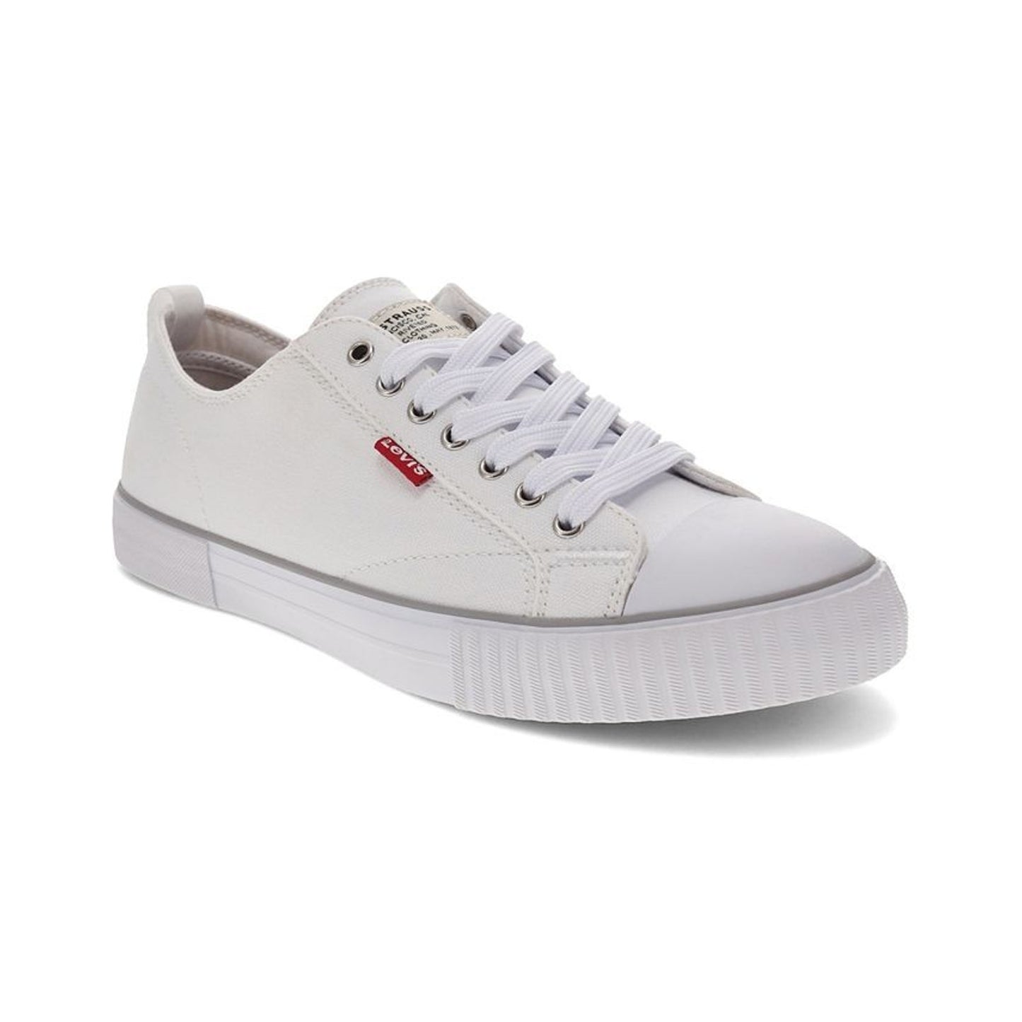Levi's Men's Anikin Low Top Sneakers - White - Size 8 - All-Day Comfort