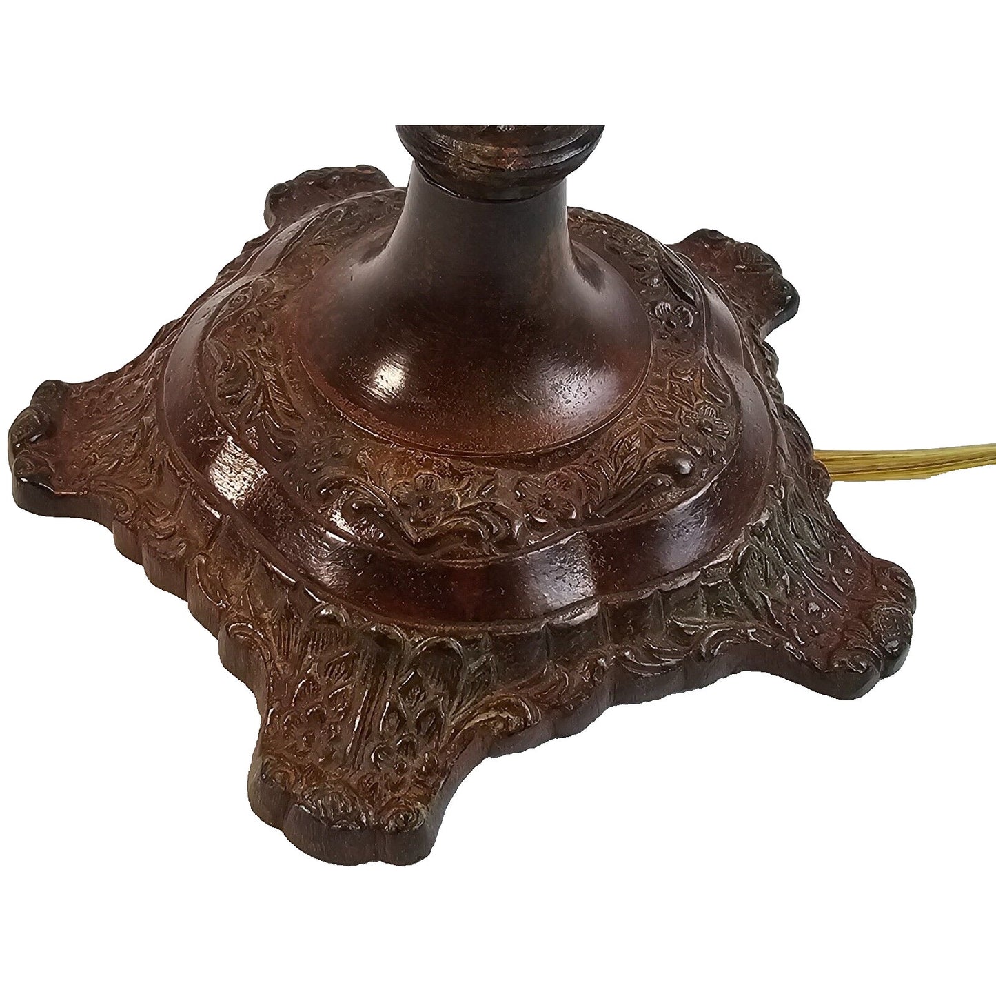 Vintage Single Solid Bronze Casting Lamp