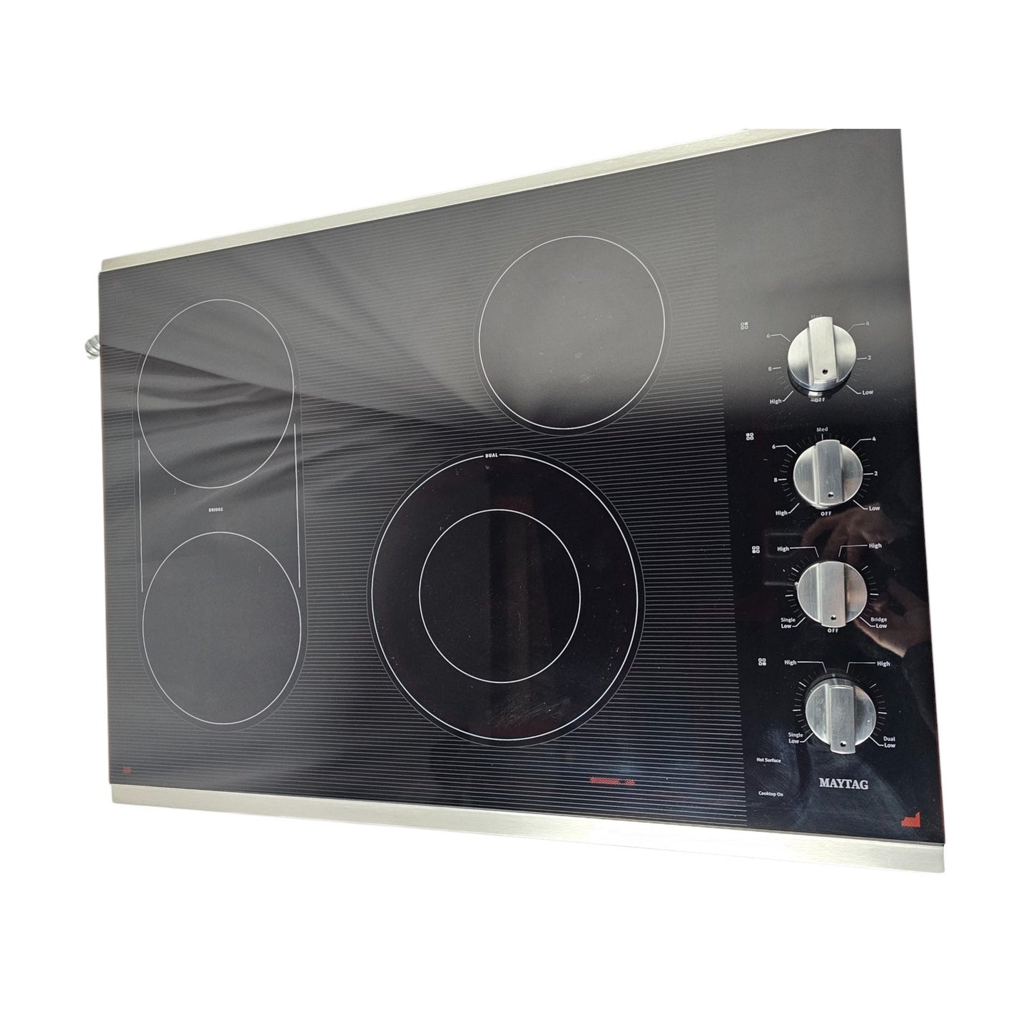 Maytag - 30" Built-In Electric Cooktop - Stainless Steel MEC8830HS