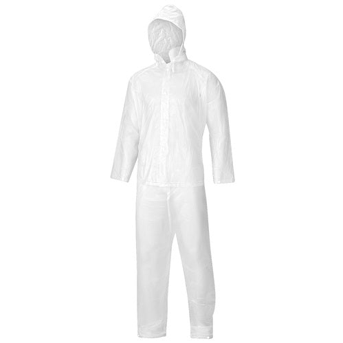 Stansport Adult 2-Piece PEVA Rain Suit - Clear, XL