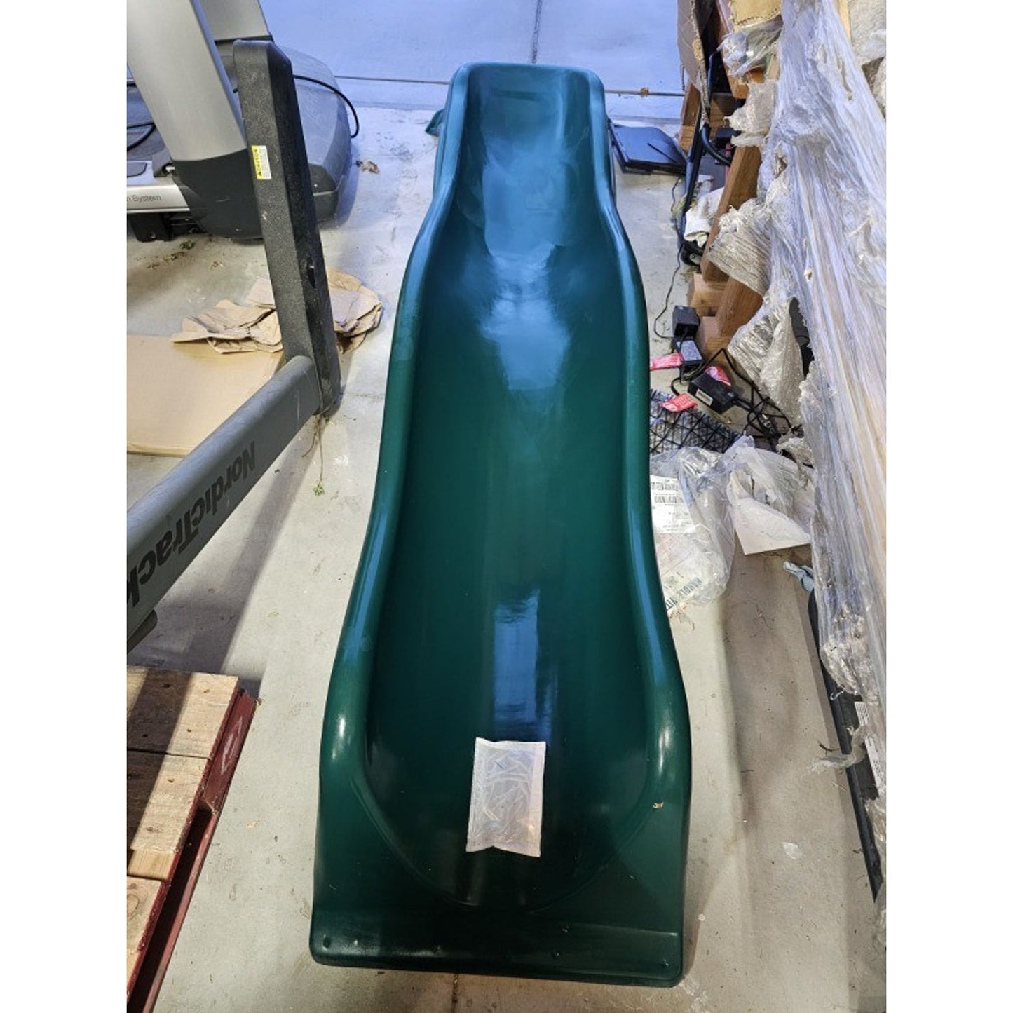 Backyard Discovery 10 Foot Wave Slide, High Side Walls, Easy One Piece Installat