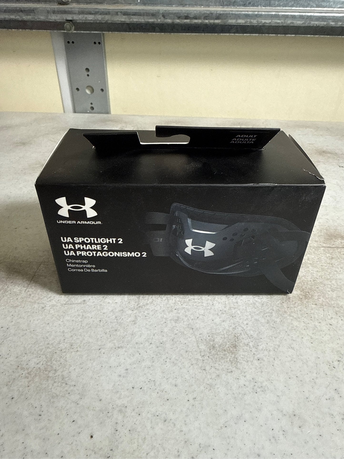 Under Armour Spotlight Adult Football Helmet Chin Strap - Black