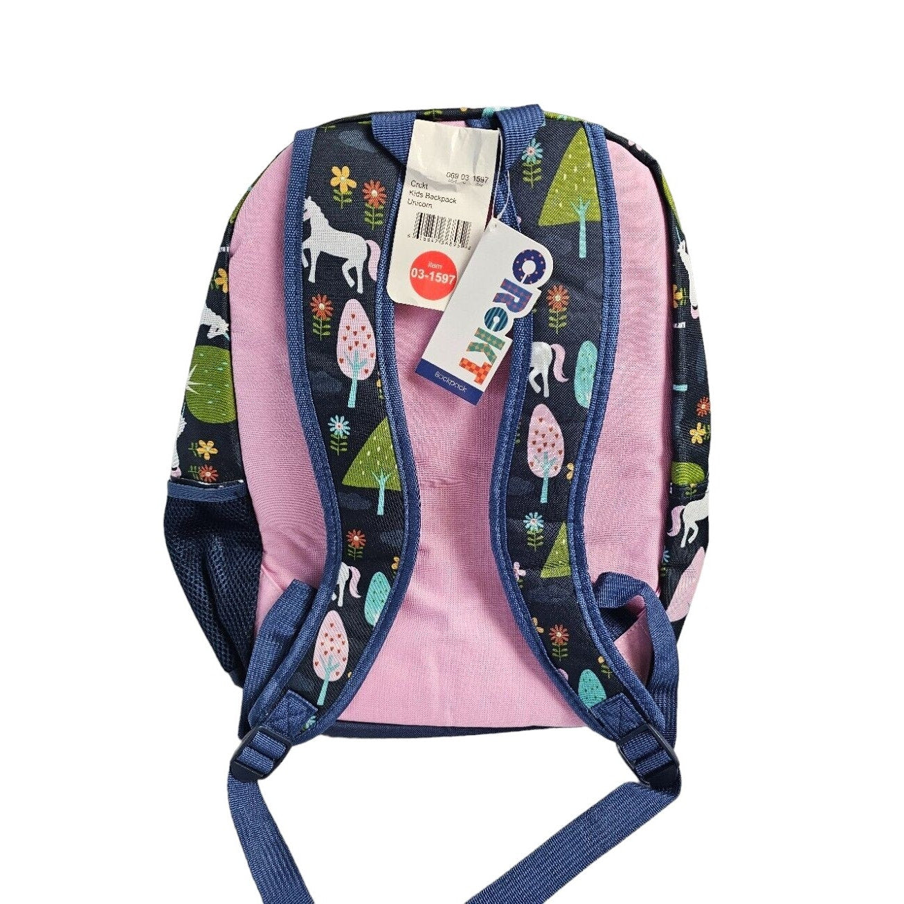 CRCKT 16.5" Kids Lightweight Backpack with Plush Dangle Unicorn, Back to School