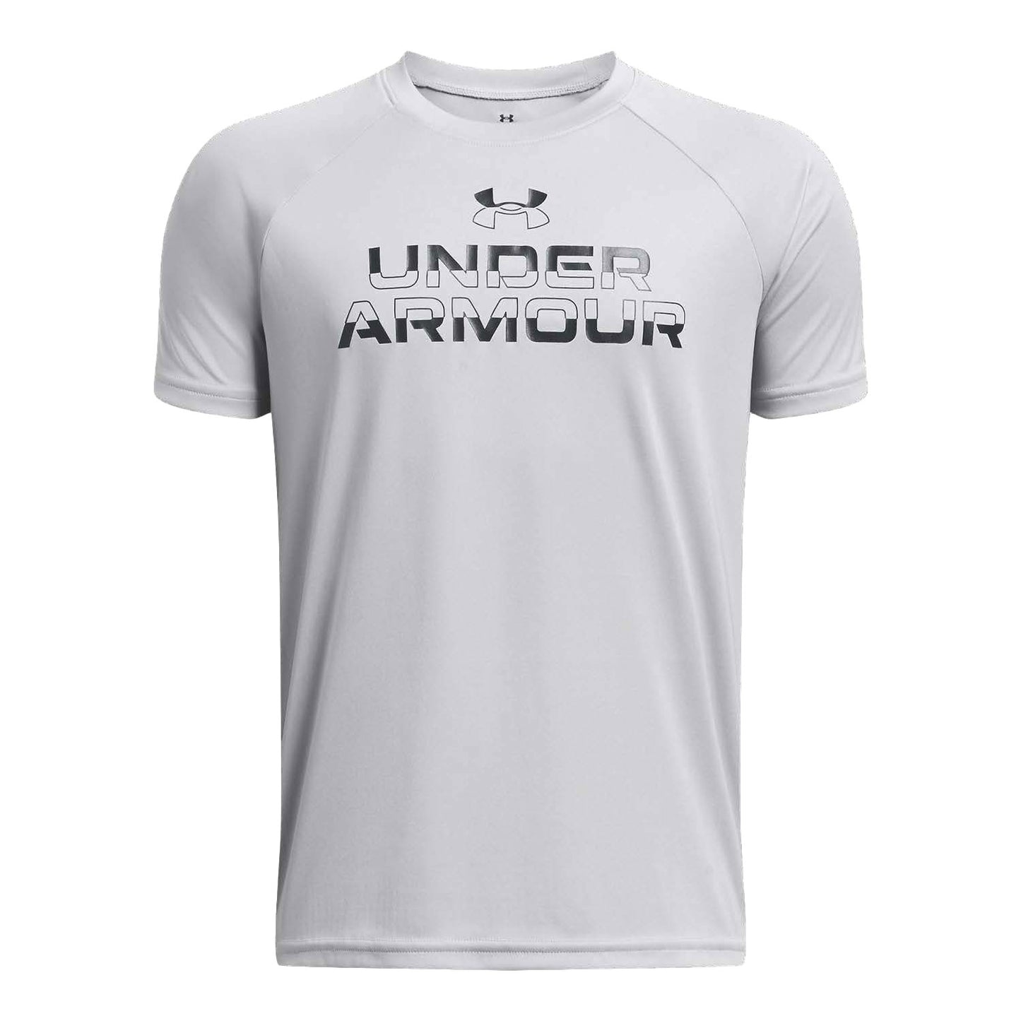 Under Armour Boys' Tech Split Wordmark Short-Sleeve Tee - Medium