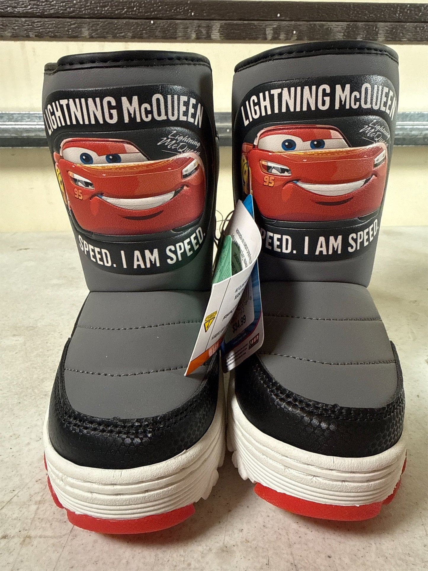 Disney Pixar Cars Lightning McQueen Boys' Snow Boots - Multicolor, Size 11