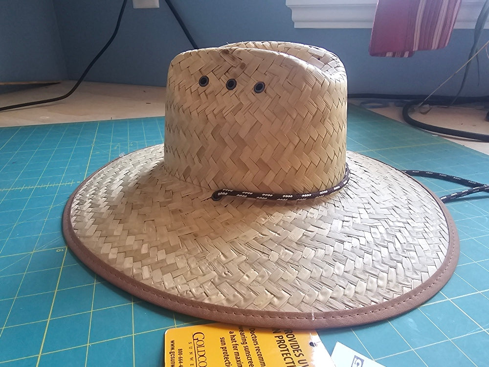 Goldcoast Sunwear Kids' Straw Lifeguard Hat - Natural, One Size