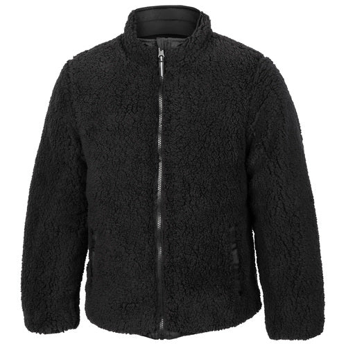 Pacific Trail Boys' Reversible Color Block Puffer Jacket - Black/Gray, Size M (10/12)