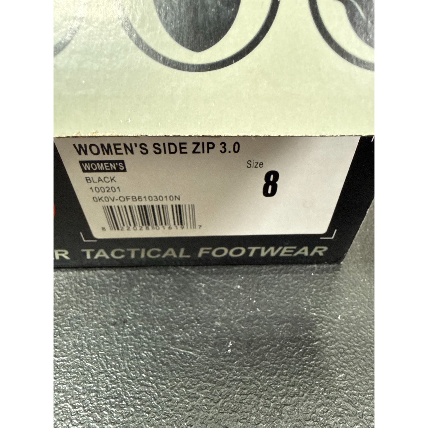 Response Gear Side-Zip 3.0 Women's Service Boots - Black Leather 8" Size 8