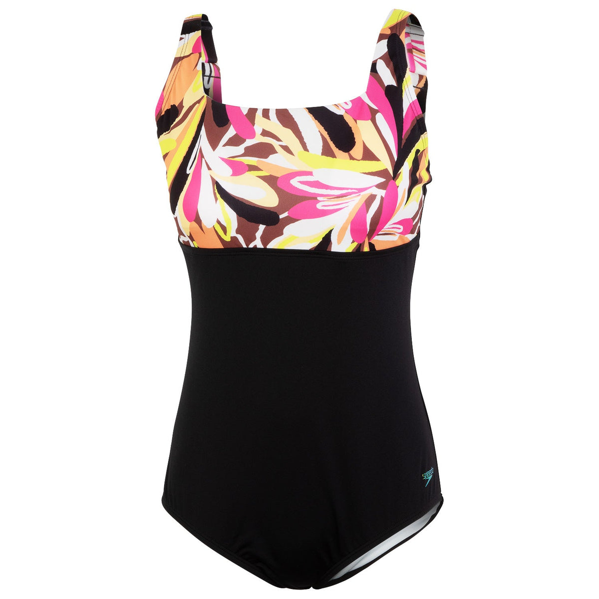 Speedo Women's Block Square Neck One-Piece Swimsuit - Size 12