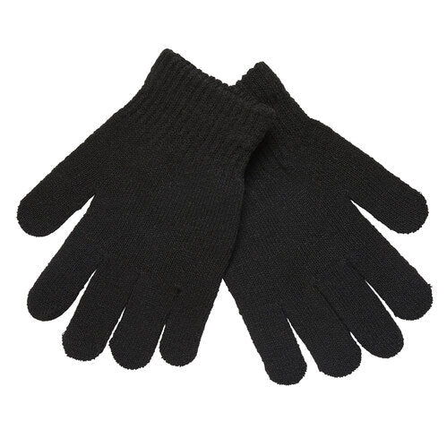 Polar Extreme Kids' Knit Magic Gloves - Black, One Size