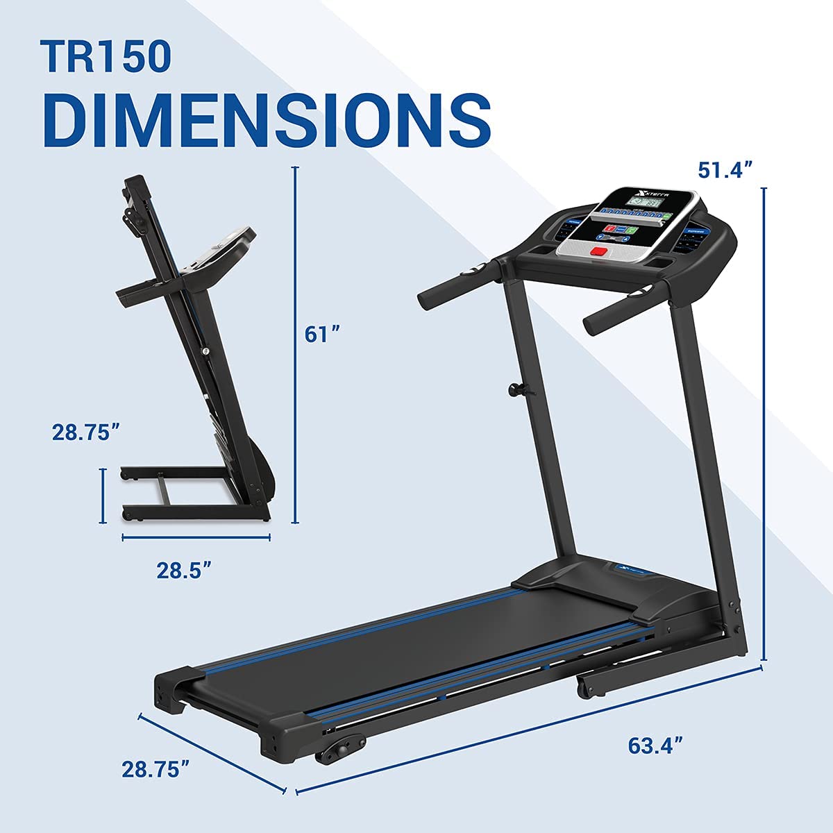 XTERRA Fitness TR150 Folding Treadmill