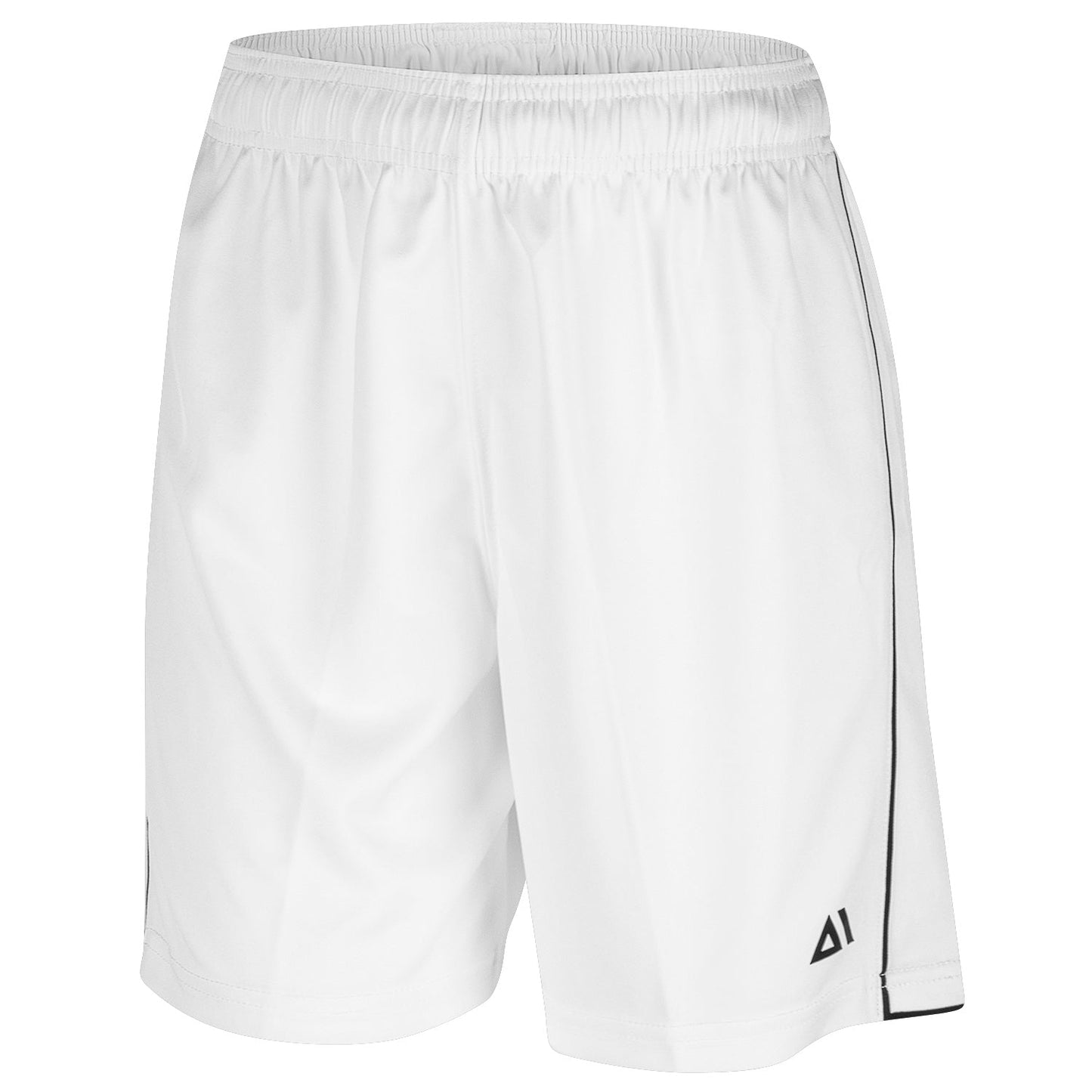 TEC-ONE Boys' Performance Soccer Shorts - White/Black, Size S (8)