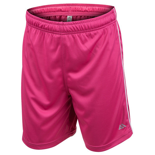 TEC-ONE Boys' Performance Soccer Shorts - Pink/White, Size XL (18/20)