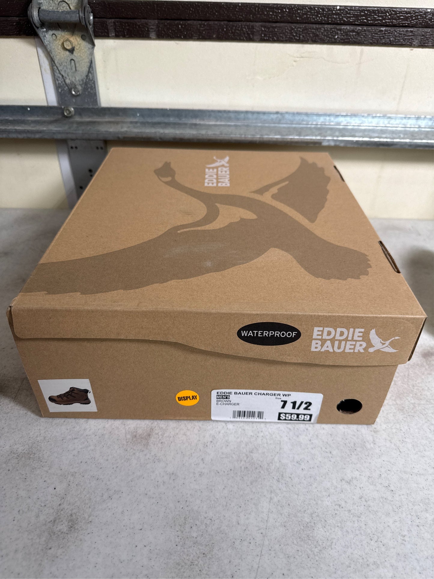 Eddie Bauer Charger Waterproof Men's Hiking Boots - Brown, Size 7.5