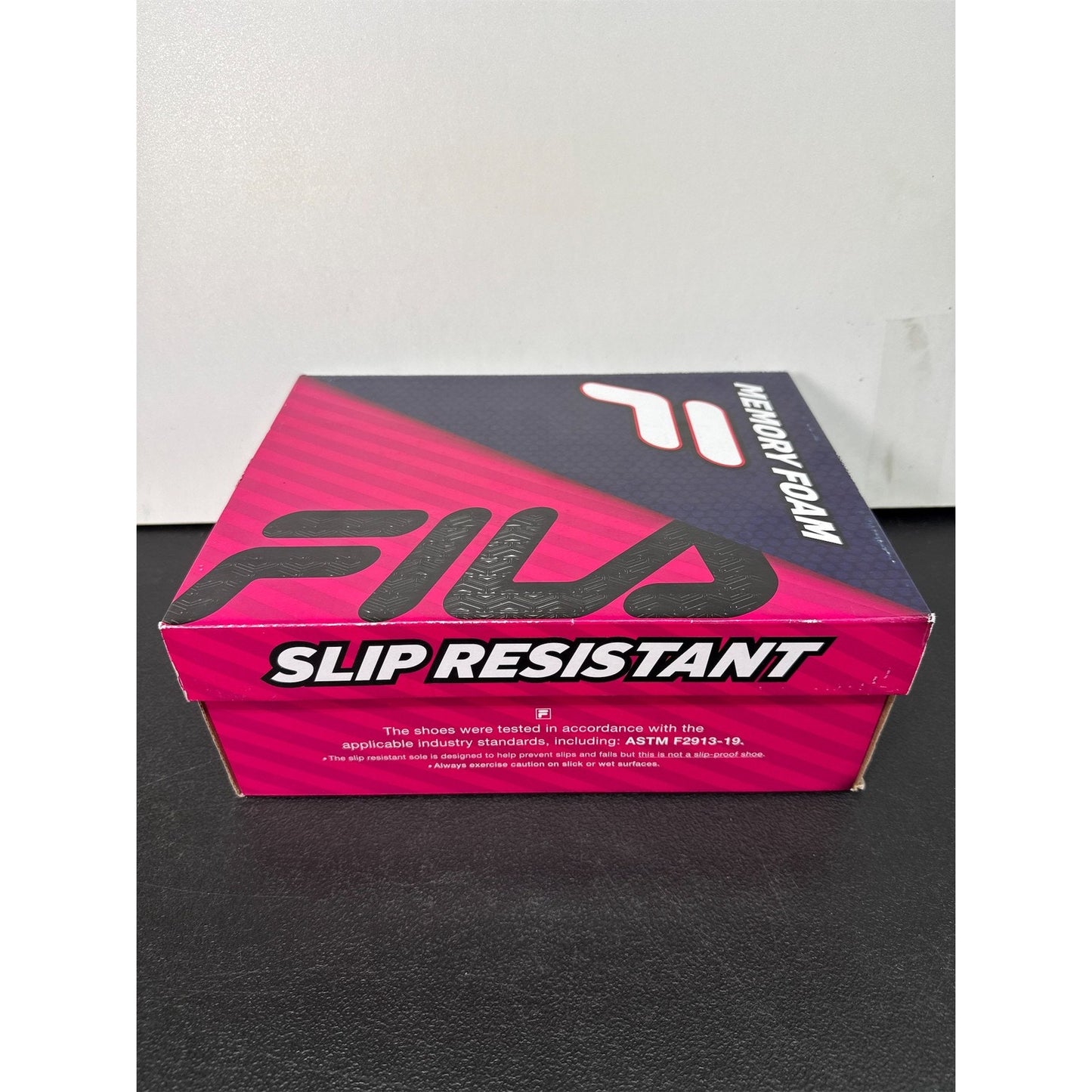Fila Women's Slip Resistant Memory Layers Evo SR WR Shoes - Black, 7.5