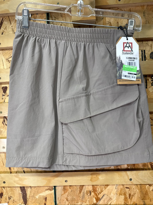 Avalanche Women's Nalani Outdoor Cargo Shorts - Taupe, Size L