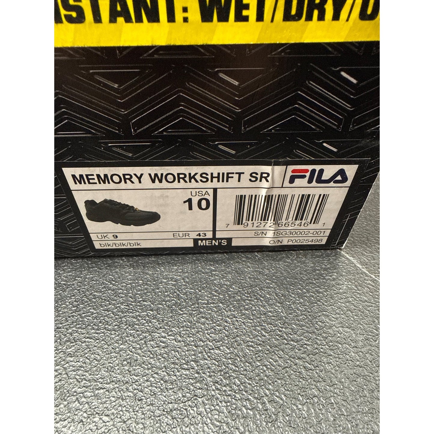 Fila Men's Memory Workshift Slip-Resistant Athletic Shoes, Size 10