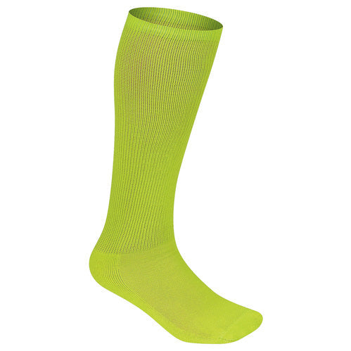 EcoSox Premier Soccer Socks - 2-Pack Neon Green (Size 5-7)