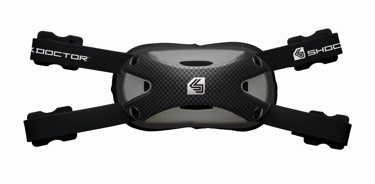 Shock Doctor Ultra Carbon Football Chin Strap - Black, L/XL