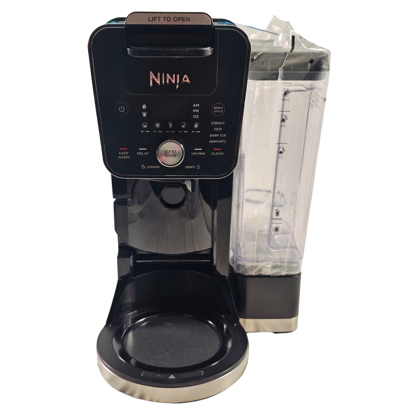 Ninja CFP451CO DualBrew System 14-Cup Coffee Maker, Single-Serve Pods & Grounds, 4 Brew Styles, Built-In Fold Away Frother, Permenant Filter