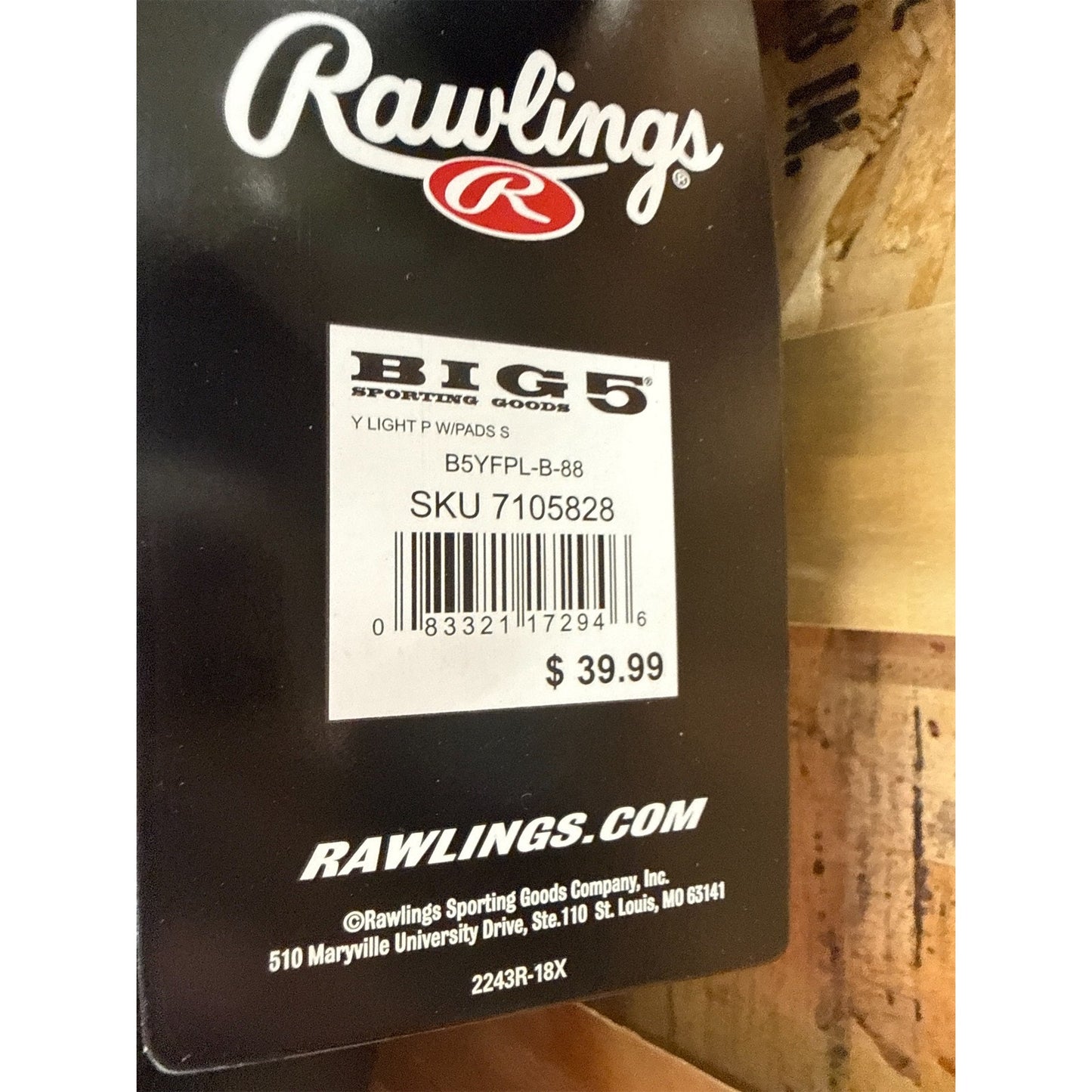 Rawlings Kids Small Padded Football Pants - Black, Performance & Protection, S