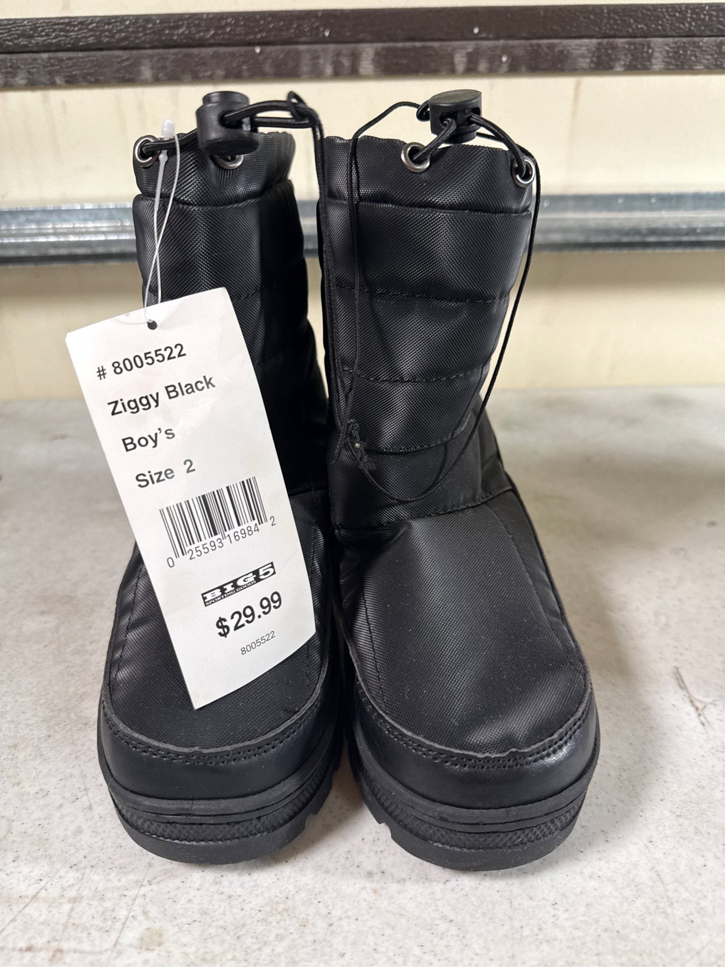 Rugged Exposure Ziggy II Jr. Kids' Winter Snow Boots - Black, Size 2