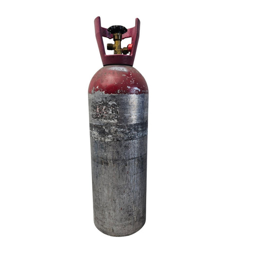 20 LB Aluminum CO2 Cylinder Tank Red2 air beverage beer soda empty bottle gas
