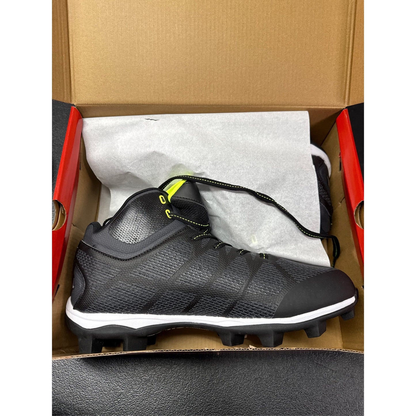 Riddell Generator Mid Men's Football Cleats Size 8 Black