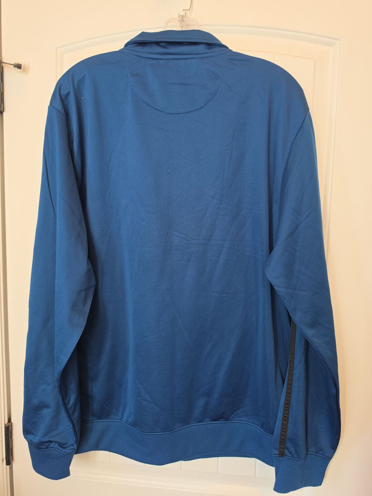 Russell Athletic Men's Tricot Full-Zip Stripe Track Jacket, Navy, Size L