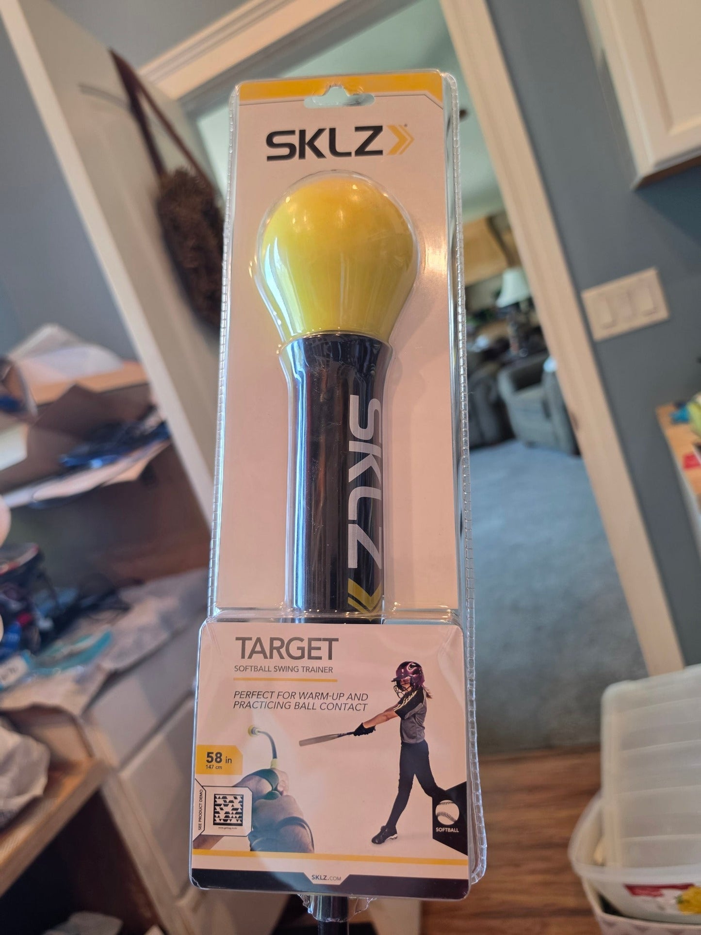 SKLZ 58" Softball Target Swing Trainer - Black/Yellow