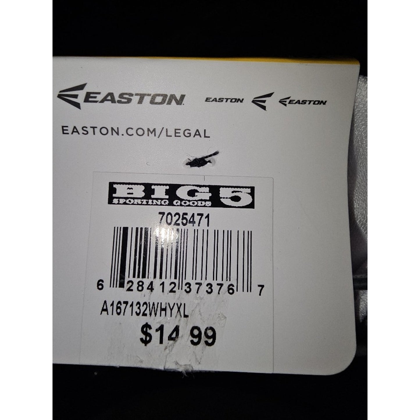 Easton Youth Pro Pull-Up Baseball Pants- Grey Youth XL