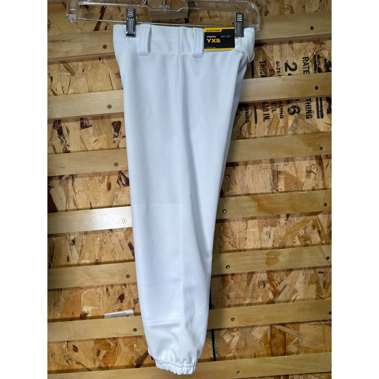 Easton Youth Pro Pull-Up Baseball Pants- White Youth XS