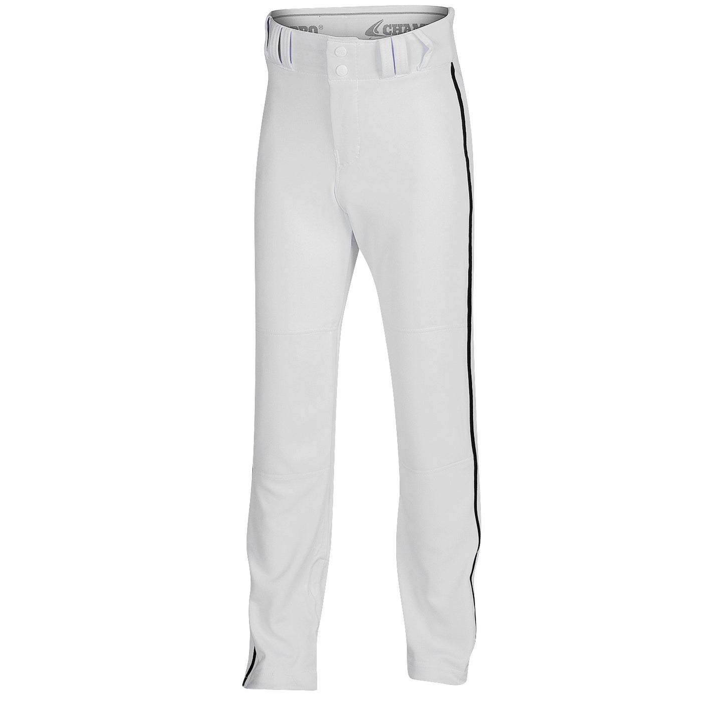 Champro Youth Baseball Pants - White with Black Piping, Size Large