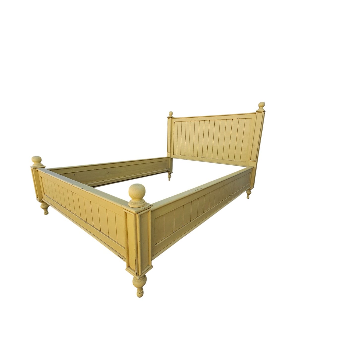 Bungalow Beadboard Queen Bed Frame