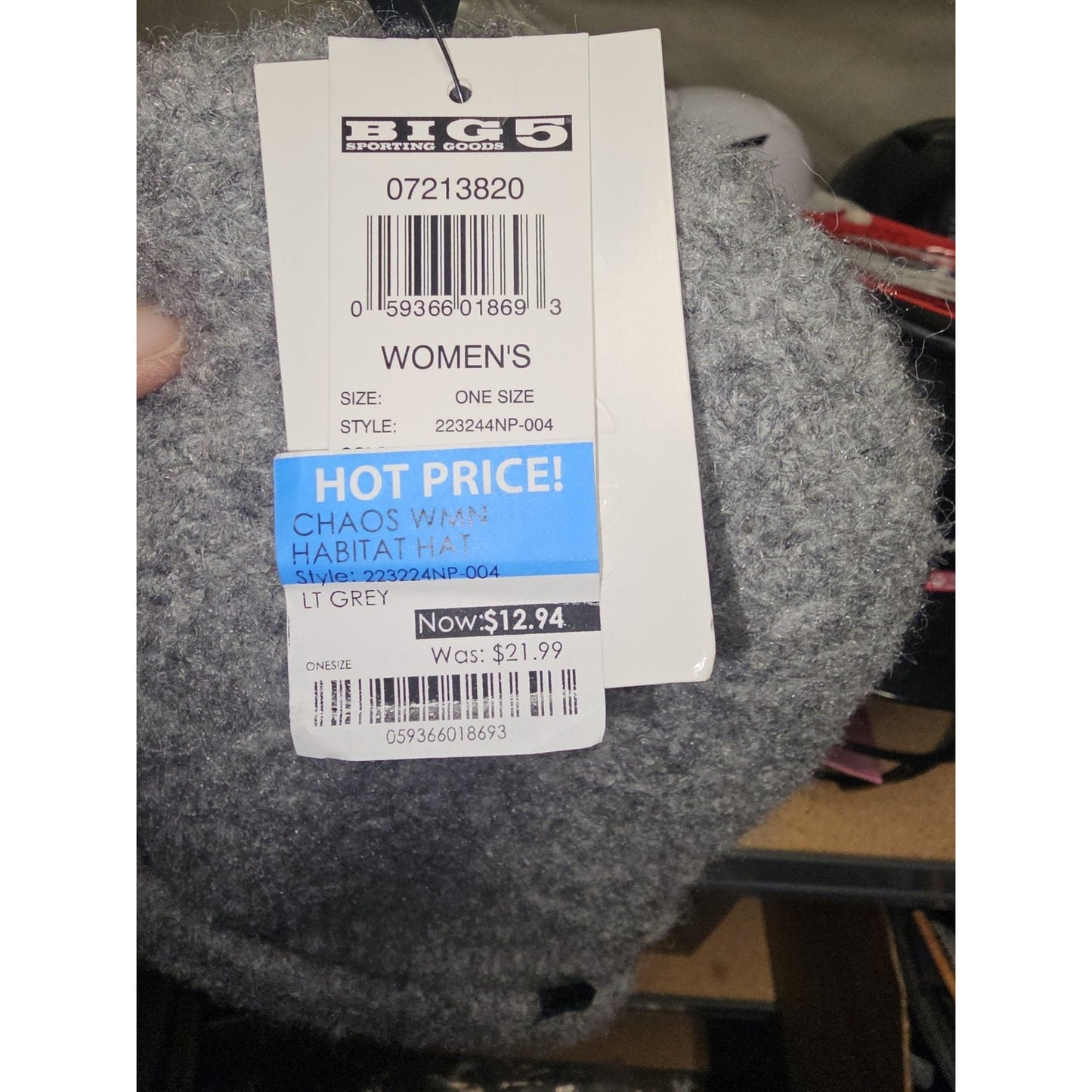 Chaos Women's Habitat No Pom Beanie, Grey - One Size